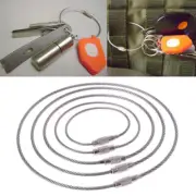 Outdoor Stainless Steel Cable Key Ring - Reliable Key Accessory for On-the-Go