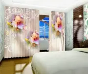 3D Pink Flower 482 Blockout Photo Curtain Print Curtains Drapes Fabric Window AU