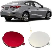 CZShiYue Rear Bumper Tow Hook Cover Towing Eye Cap Fit for Mazda 3 Axela 2014 2015 2016 2017 2018 BHN1-50-EK1-BB BHN150EK1BB (Red, Right Passenger Side) Xinpinsai