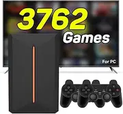 Retro Gaming Console 500G Hard Drive with 3762 Games, 14 Emulators Emulator Console HDD with LBOX Game Systems, Plug and Play Video Games Video Game Console for PC with 2 Wireless Gamepad