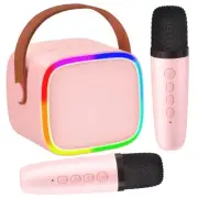 Mini Karaoke Machine for Kids with 2 Wireless Microphones, Kids Toys for Girl...