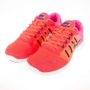 NIKE 女 FUSIONDISPERSE 慢跑鞋-螢光橘 844736600 零碼出清