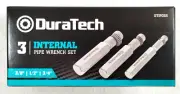 Internal Pipe Wrench Set, Pipe Nipple Extractor Set, 3-Piece, 3/8", 1/2", 3/4"