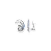 Buy Ear studs wave with blue stones by Thomas Sabo online - THOMAS SABO Australia