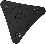 Kisangel Echo Canceller Microphone for USB Mic Cancelling Gaming Mic Recording Microphone for Laptop Computer Game Microphone Voice Chat Microphone Black