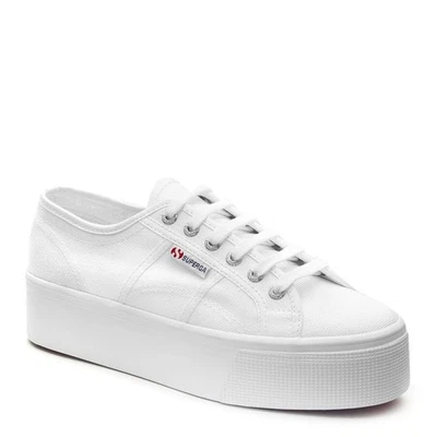 Women's Superga, 2790 Platform Sneaker S9111LW-901 White CANVAS