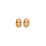 14k Yellow Gold 14x10mm Oval Citrine Earrings