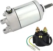 Starter & Relay Compatible with TRX400EX Sportrax 2005-2008 TRX400X Compatible with Sportrax 400X 2009-2014, 31200-HN1-A41 18855 410-54119