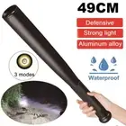 Rechargeable Baseball LED Flashlight Zoom Police Security Torch Baton Lamp Light