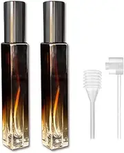 Perfume Atomiser Refillable, Travel Perfume Bottle, Portable Mini Refillable Perfume Atomizer Bottle,Travel Perfume Atomiser Bottle Mini Small Empty Spray Glass Bottles-10 ML/2 Packs (Gradient Brown)