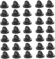 OFFIGAM 100pcs Pin Caps Fasteners Banner Cardigan Trouser Adjustment Buckle Pant Flag Pin Backs Pin Board Keepers Tack Badges Enamel Pin Pin Backings Lanyard Kit Bag Pins Cotter Black