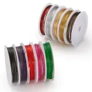 10Roll Copper Jewelry Beading Wire Nickel Free DIY Craft Bracelet Wire 0.3~1mm