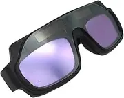 Gupcaqosjw Welding Goggles Auto Darkening,Anti-Glare Welding Eyewear | Splash Scratch Resistant True Color Auto Darkening Glasses for Woodworking TIG Lab Grinding Construction Plasma Cutting