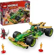 LEGO NINJAGO Lloyd’s Pull-Back Race Car Toy for 7+ Year Old Boys & Girls, Dragons Rising Building Construction Set with 2 Ninja Minifigures for Imaginative Play, Creative Kids Toy 71828