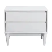 Anderson 2 Drawers Bedside Table White