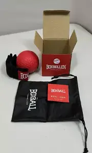 BoxBollen Boxball Reflex Punching Ball Fitness Game Headband & QR Code App NEW