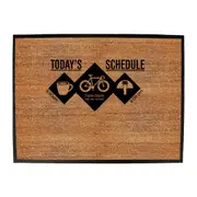 Cycling Rltw Todays Schedule - Funny Novelty Doormat Man Cave Floor mat