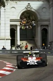 Carlos Pace BRA Surtees TS16 was one of five drivers who retired a- Old Photo