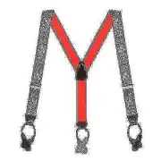 SuspenderStore Kris Kringle Christmas Suspenders - 1.5-In Wide Elastic - BUTTON