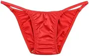 La-pomme(ラ ポーム) La Paume 720051 Bikini Panties, K2S Fabric, Glossy, No Hagi, Side Binder, Low Rise, Micro Mini, Ultra Small, Full Back, Lapome, Unisex, Made in Japan
