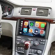 9 Inch Car Stereo Radio Car-Play GPS Navi Compatible for Volvo S80 2004-2008 Android 14 with Carplay/Android Auto, IPS Touch Screen Android 13 Radio with GPS Navigation Bluetooth,4+64GB