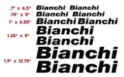 BIANCHI BICYCLE VINYL CUT DECALS (10) $15.98 FREE SHIPPING CHOOSE COLOR