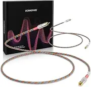 UCINNOVATE 2 Pack 0.5m / 1.64Ft HiFi Audiophile RCA to RCA Cable, Male to Male with Gold-Plated Connectors for Stereo System, Home Theater, Speakers, Turntables