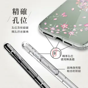 適用HTC Desire 20+ D20+ 奧地利水鑽空壓手機殼 保護殼 水鑽殼 - 櫻月 D20 plus