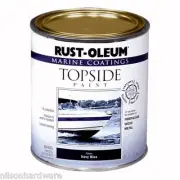 (2)- Qt RustOleum White Marine Boat Topside Alkyd Base Gloss Paint 206999