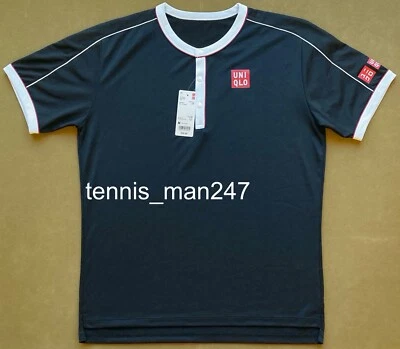 Uniqlo Roger Federer RF 2019 US Open Henley Tennis Polo Shirt Rafa Nadal Vapor