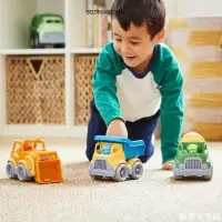 在飛比找蝦皮購物優惠-美國Green Toys工程車套裝翻斗運輸卡車水泥攪拌車推土