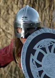 Viking Warrior Glasses Helmet – Battle-Ready Norse Combat Helmet
