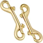GRADENEVE 2pcs Double Hook Buckle Heavy Duty Snap Hooks for Dog Leash Swivel Snap Clip for Dog Belt