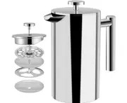 Coffee maker 800 ml - Double wall stainless steel - Coffee maker - French Press - Coffee maker - French Press