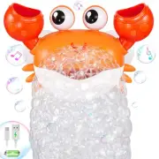 Crab Baby Bath Toys, Rechargeable Bath Bubble Machine for Toddler, Automatic ...