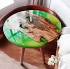 Green Epoxy Resin Table Top Living Room Hotel Furniture Modern Console Desk Deco