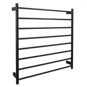 AGUZZO EZY FIT Heated Towel Rail - Round Tube - Dual Wired - (W900mm x H920mm) - Matte Black