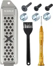 ACIDALIE PS5 M.2 SSD Metal Cooling Cover Expansion Slot | New Ventilation Holes Heat Dissipation and Dustproof | Suitable for PlayStation 5 Heatsink SSD | Screwdriver Kit (Silver)