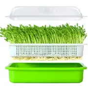 Sprouter Tray BPA Free PP Soil-Free Big Capacity Healthy Wheatgrass Grower wi...