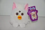 Furby Buddies Love Hug Plush Bean Bag Toy 1999 Tiger Electronics White Brown Eye