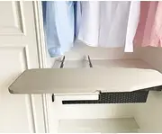 [Tcatec] Retractable Pull Out Ironing Board with Cabinet Built in Fold Down Iron Drawer Mounted Padding Cover for Space Saving 82 * 31CM, 82 x 31CM (04-0004)