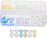 EXQUIMEUBLE DIY Nail Charms for Women Resin Rhinestones Kit with Small Nail Gems for Manicure Art Decor Handy Storage Box