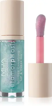 MUA Makeup Academy Metamorphosis gloss with lip oil for lips and cheeks Mermaid (Raspberry) 7 ml