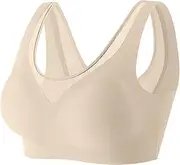 [ZRBDHGF] Spaghetti Straps Bras For Women Full Support Wireless, Full Coverage Support Minimizer Cami Underwire Everyday Bra