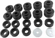 Body Bushings & Steel Sleeves & Hardware KF04050BK Compatible For Ford F-250 1999-2017 F-350 Super Duty 2005-2018 2/4WD