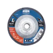 Century Drill 75587 Angle Grinder Flap Disc, 40 Grit, 5/8" Arbor