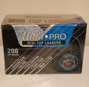 Ultra Pro MINI Top Loaders 200 Protectors 1994 2-1/2"x3-1/2" Vintage Sealed