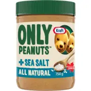 Kraft Peanut Butter Natural Sea Salt Smooth 750g (26oz) Jar Imported From Canada