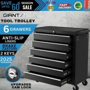 Giantz Tool Box Trolley Chest Cabinet 6 Drawers Cart Garage Set Storage Toolbox