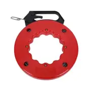 Fish Tape Wire Puller Cable Puller Tool Steel Wire Puller with Double Rings Tip